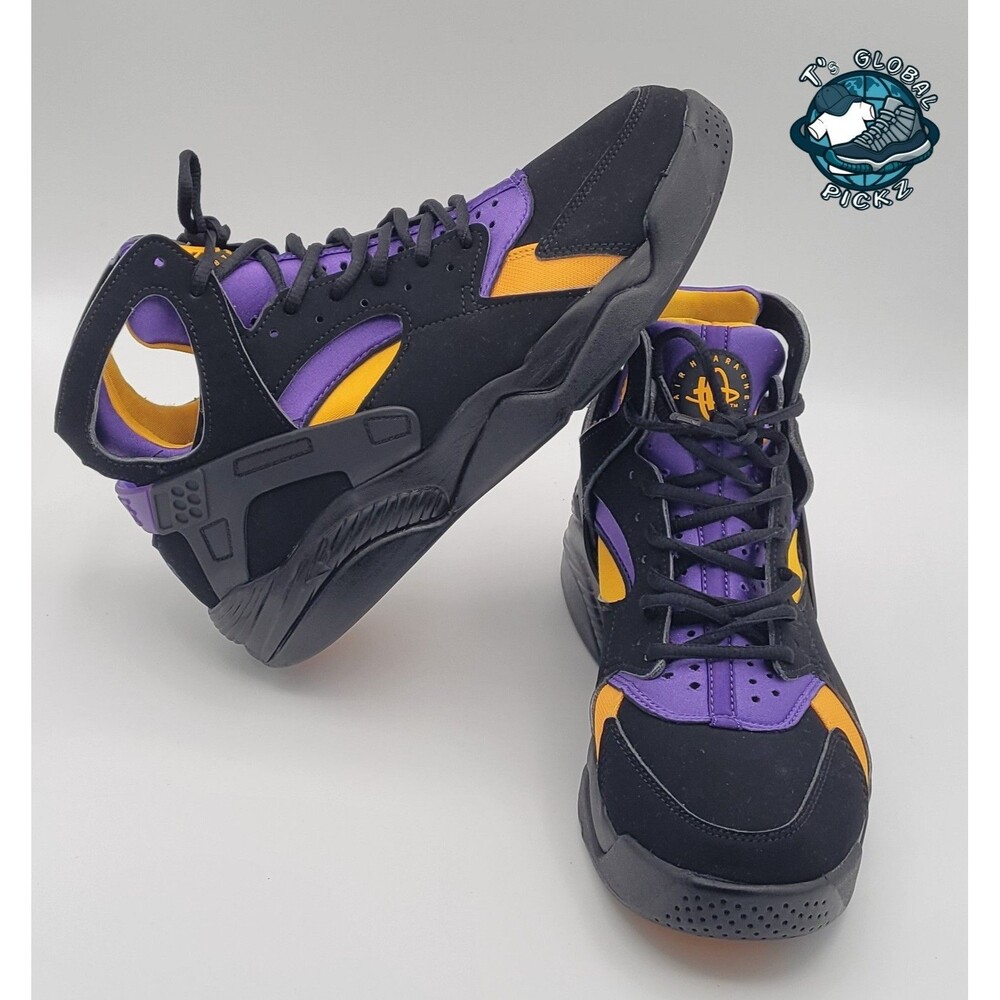 Nike Air Flight Huarache Lakers Away Kobe FD0188 001 Men Size 9